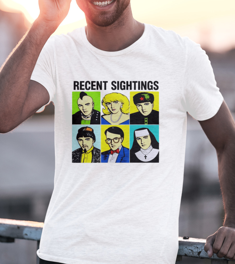 Recent Sightings Pop Art Icon Portraits T-Shirt
