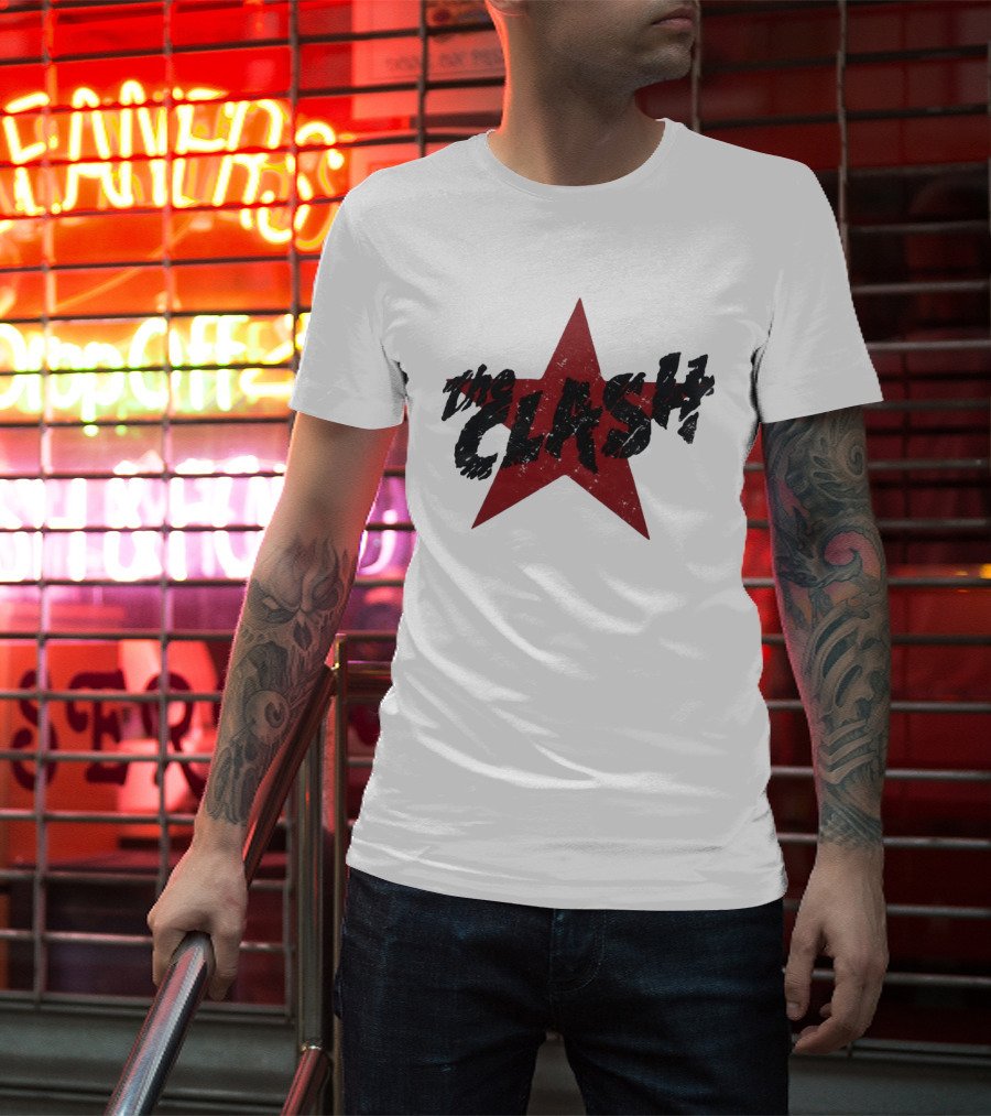 The Clash Red Star Vintage Punk T-Shirt