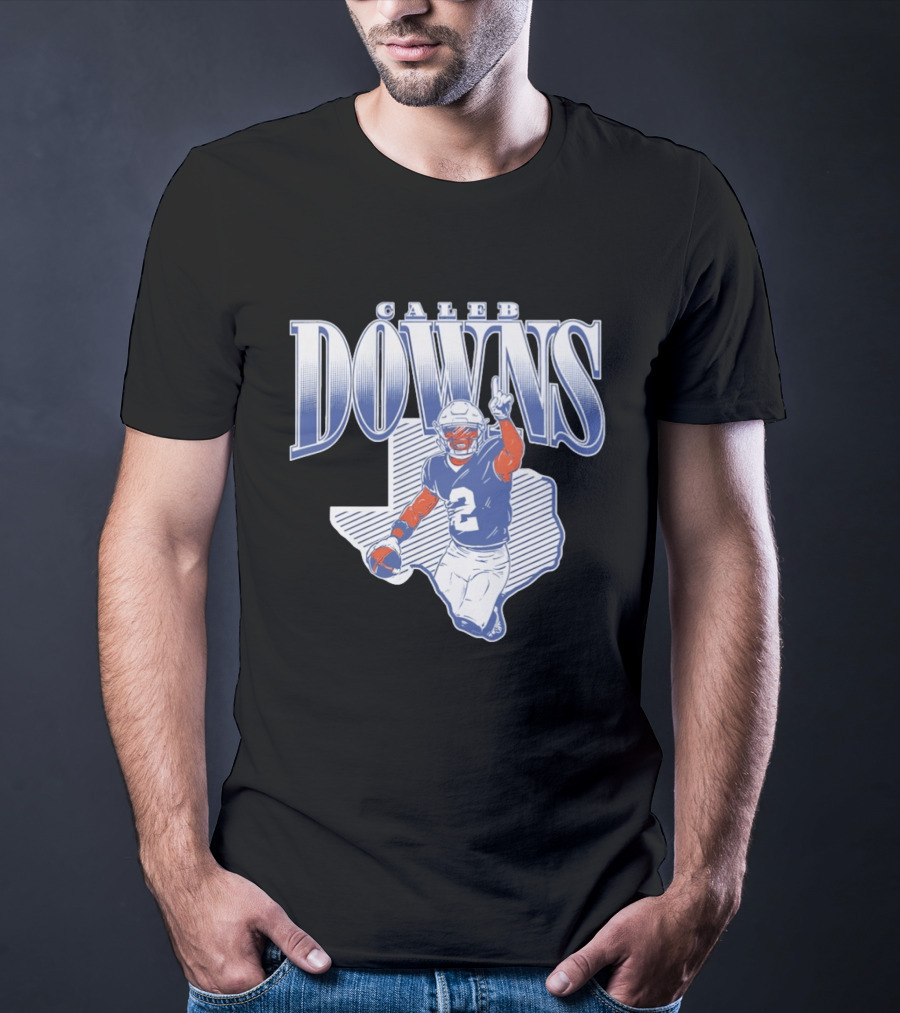 Caleb Downs Number 2 Texas Football Star Dallas Cowboys T-Shirt