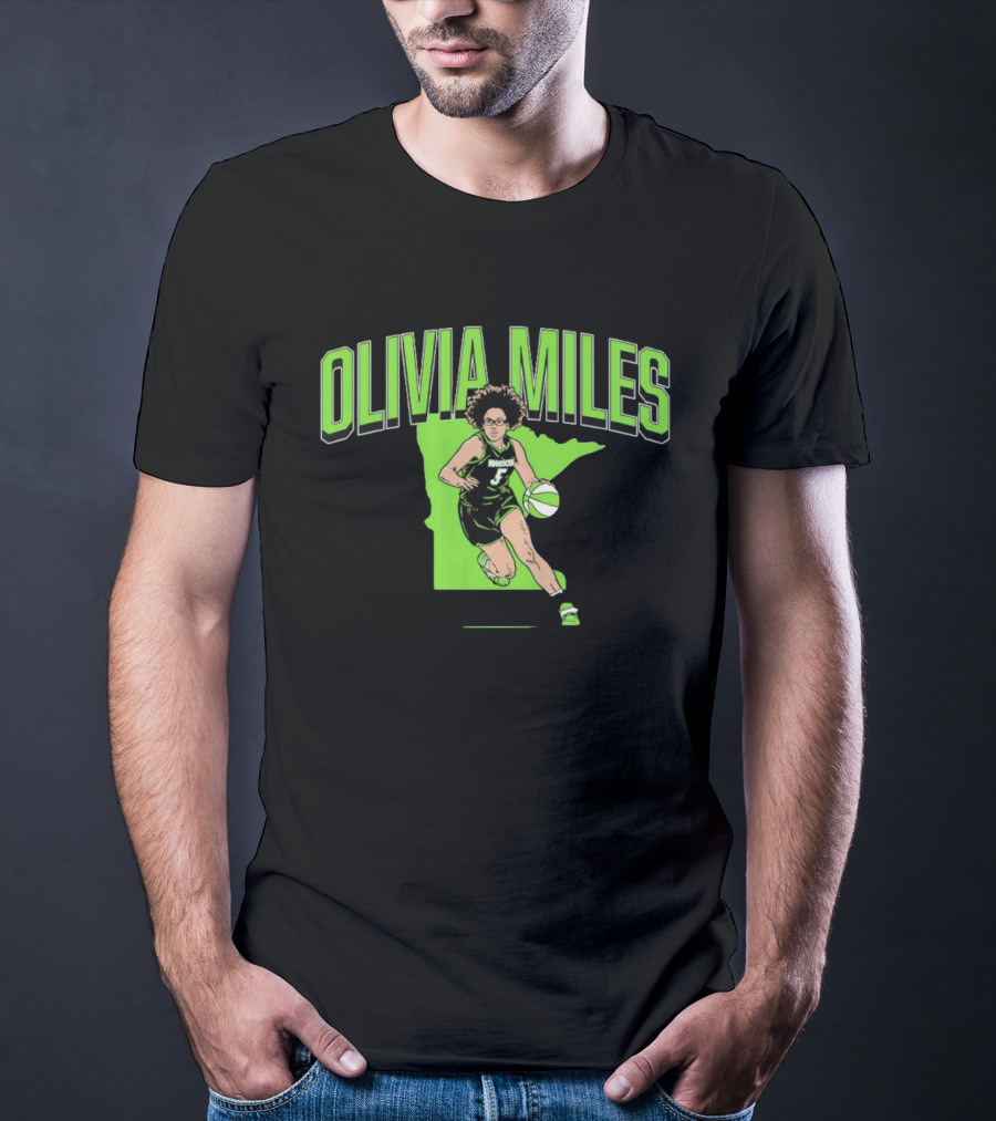 Olivia Miles Minnesota Lynx Basketball Star T-Shirt