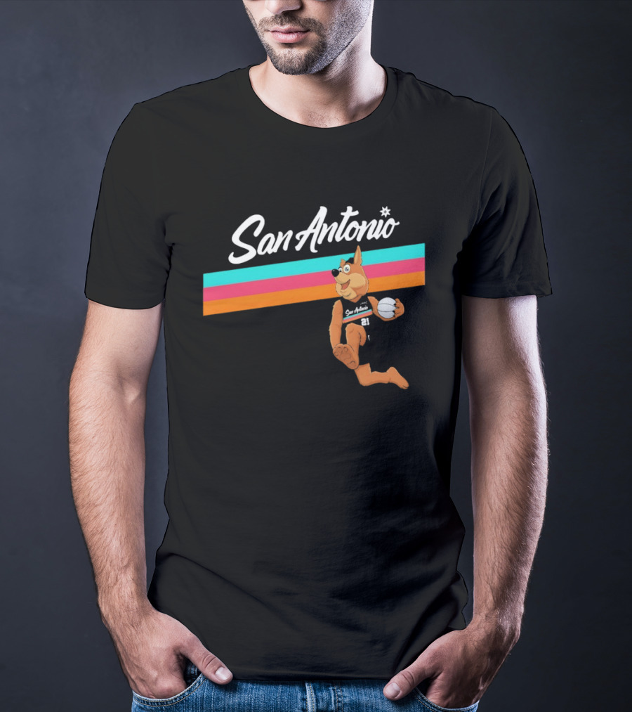 San Antonio Spurs Coyote NBA Basketball 2026 T-Shirt