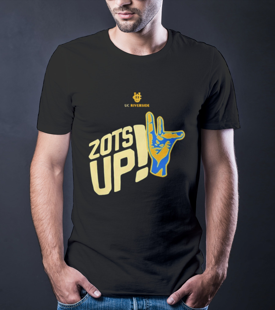 UC Riverside Zot Hand Sign Zots Up T-Shirt