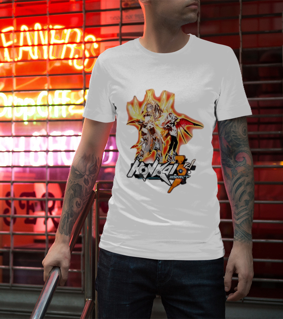 Honkai Impact 3rd HoYoverse Flame Armor Characters T-Shirt