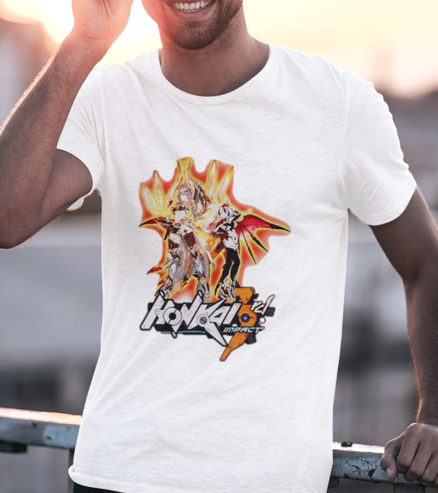 Honkai Impact 3rd HoYoverse Flame Armor Characters T-Shirt