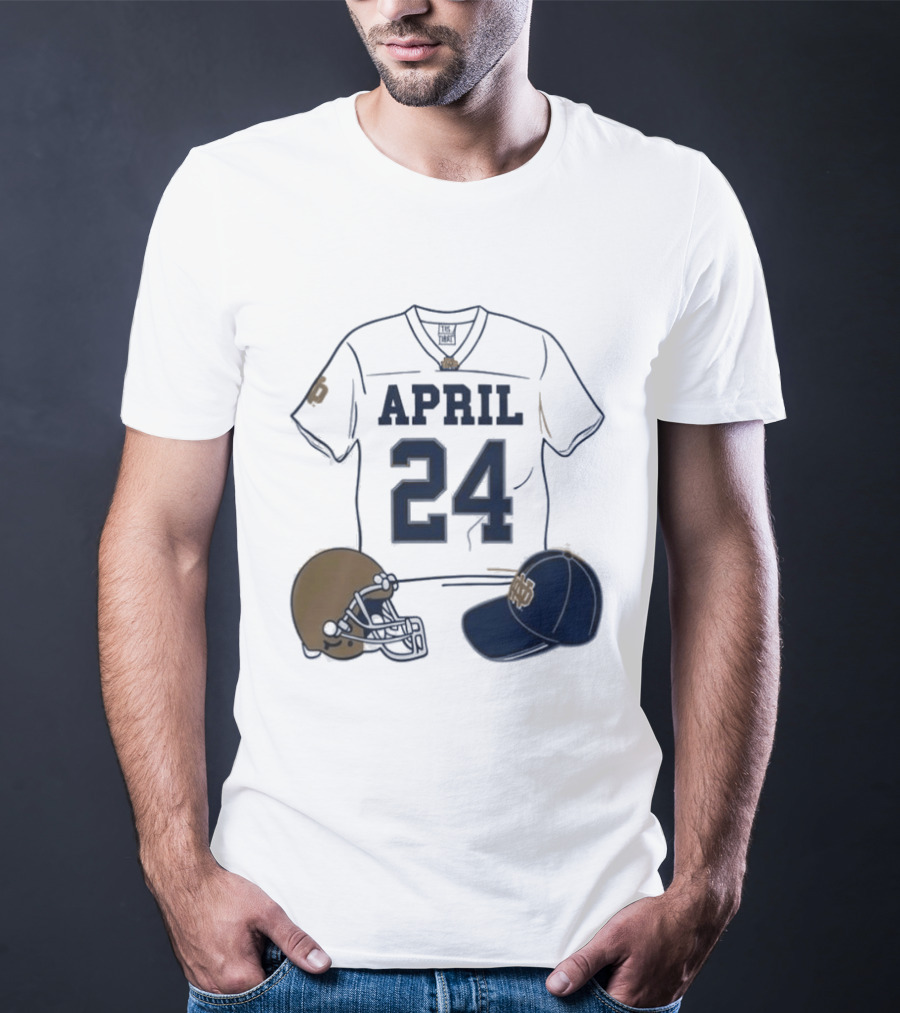 Notre Dame April 24 Football Jersey 2026 T-Shirt