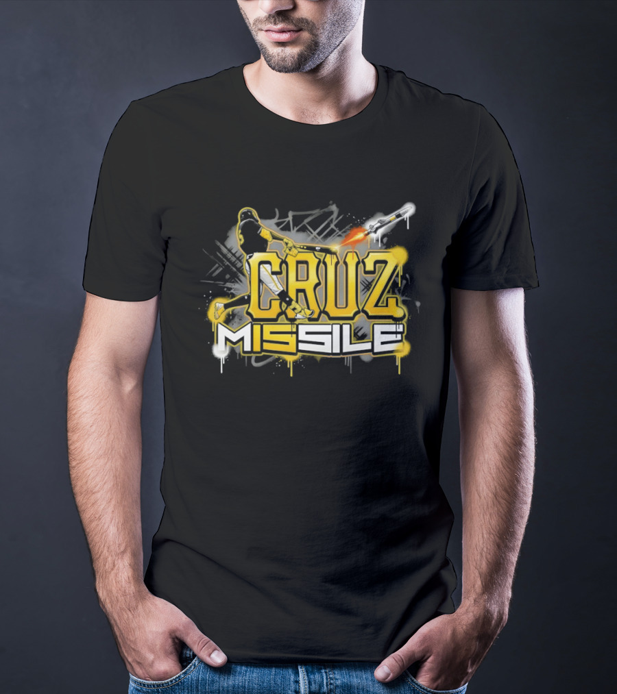 Cruz M15sile O'Neil Cruz Pittsburgh Pirates Baseball Graffiti T-Shirt