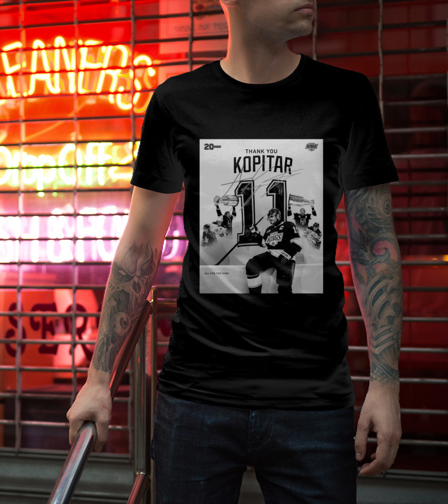 Thank You Kopitar 11 Los Angeles Kings All For The King 20 Seasons T-Shirt