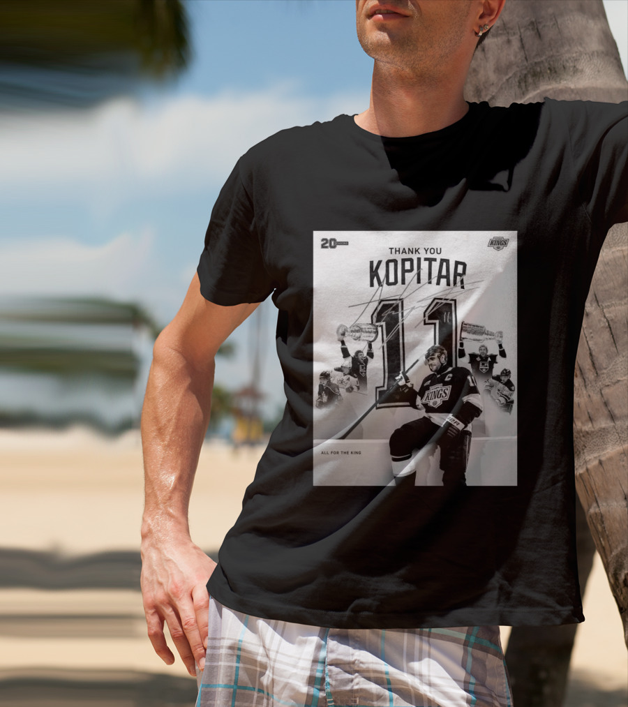 Thank You Kopitar 11 Los Angeles Kings All For The King 20 Seasons T-Shirt