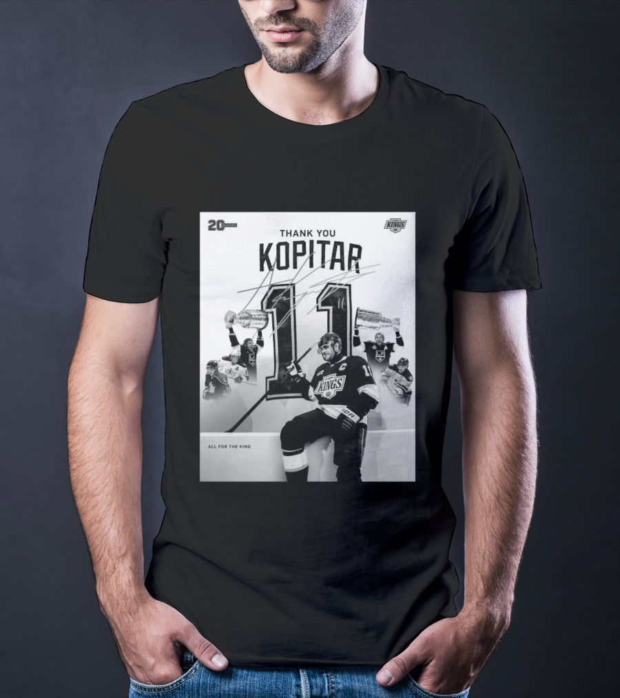 Thank You Kopitar 11 Los Angeles Kings All For The King 20 Seasons T-Shirt