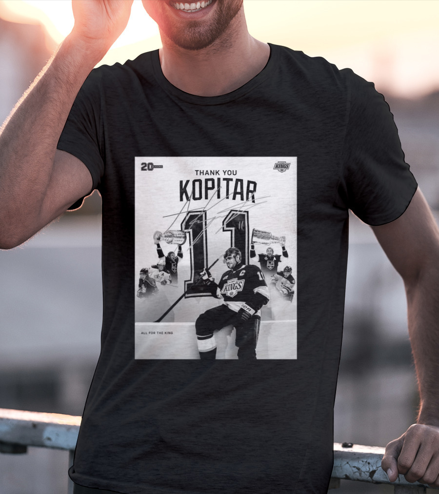 Thank You Kopitar 11 Los Angeles Kings All For The King 20 Seasons T-Shirt
