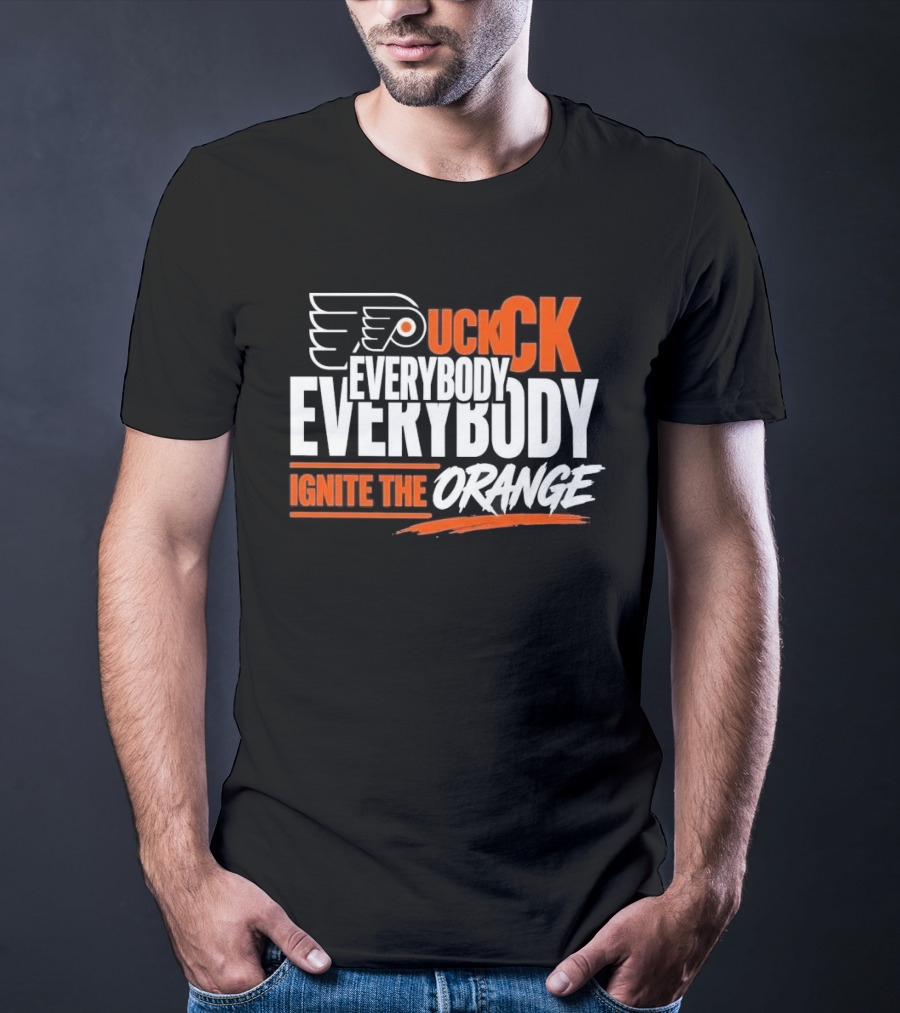 Philadelphia Flyers Puck Everybody Ignite The Orange T-Shirt