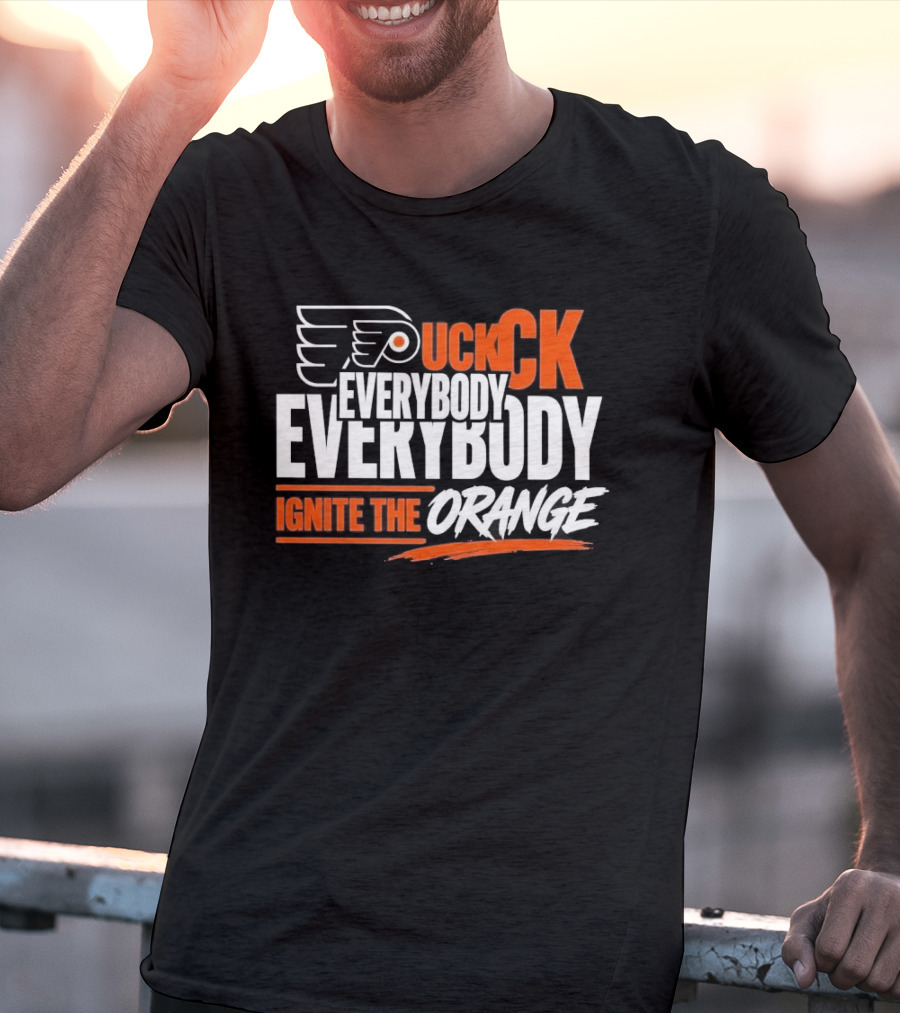 Philadelphia Flyers Puck Everybody Ignite The Orange T-Shirt