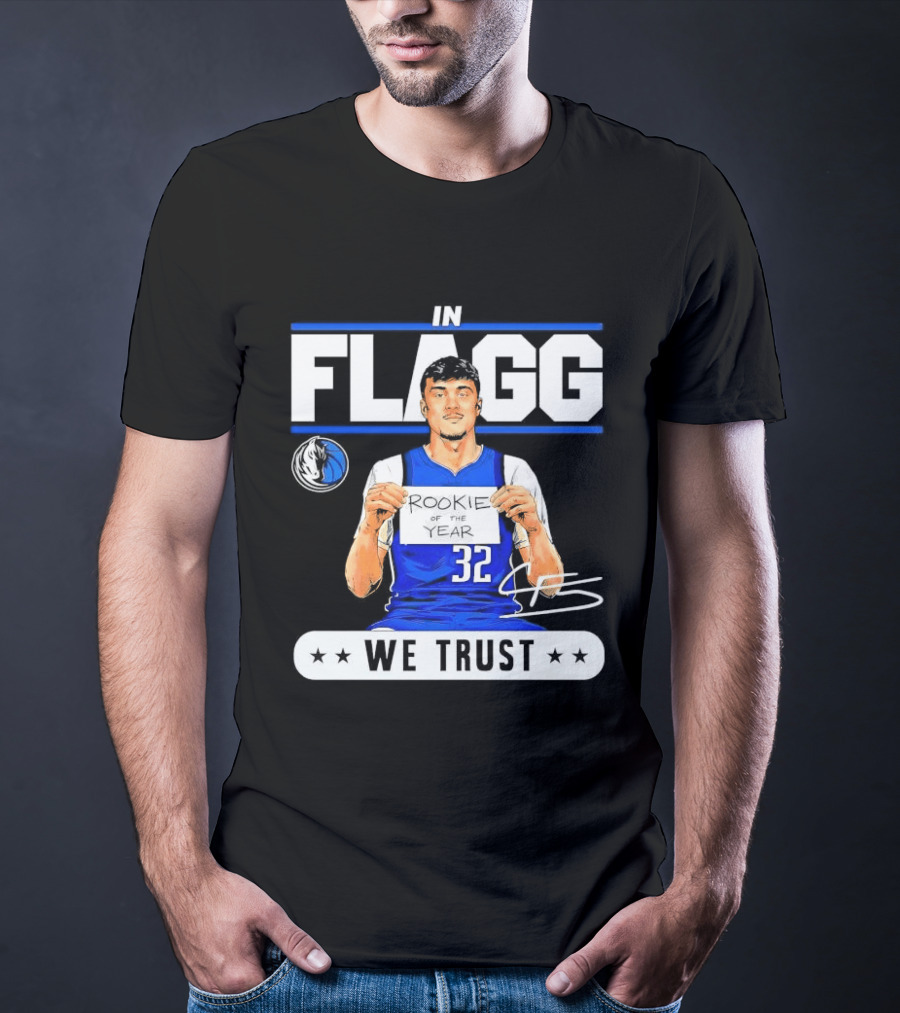 Cooper Flagg Dallas Mavericks Rookie In Flagg We Trust Basketball 32 T-Shirt