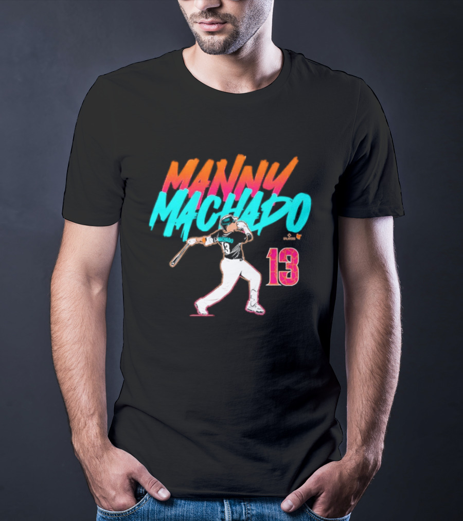 Manny Machado 13 Slugger Swing City Edition T-Shirt