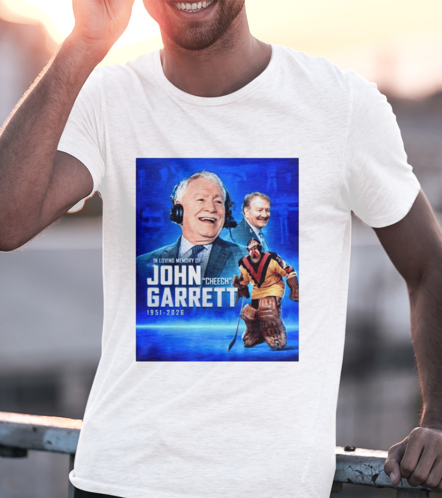 In Loving Memory Of John Garrett Cheech 1951 2026 Hockey T-Shirt
