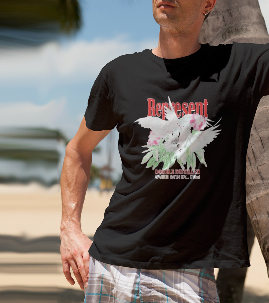 Represent Double Distilled Dove And Floral Elements Cade Cavalli T-Shirt