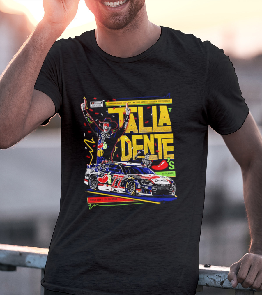 Carson Hocevar Talladega Superspeedway Victory Celebration $77 Jack Link's NASCAR Cup Series T-Shirt