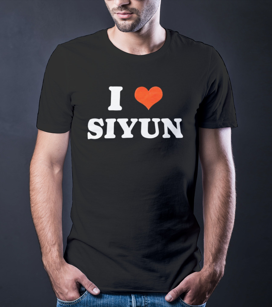 I Love Siyun Red Heart T-Shirt
