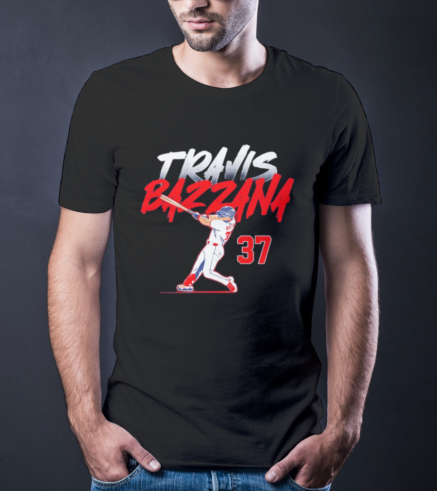 Travis Bazzana 37 Baseball Swing Cleveland Guardians Slugger T-Shirt