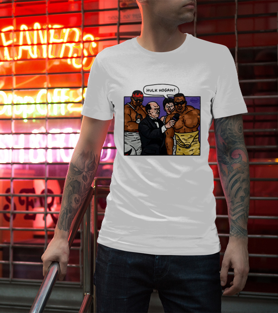Culture Kings WWE Hulk Hogan Wrestlers Cartoon Interview Scene T-Shirt