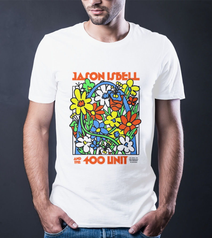 Jason Isbell The 400 Unit St. Louis Fabulous Fox Theatre April 29 2026 Flower Arch T-Shirt