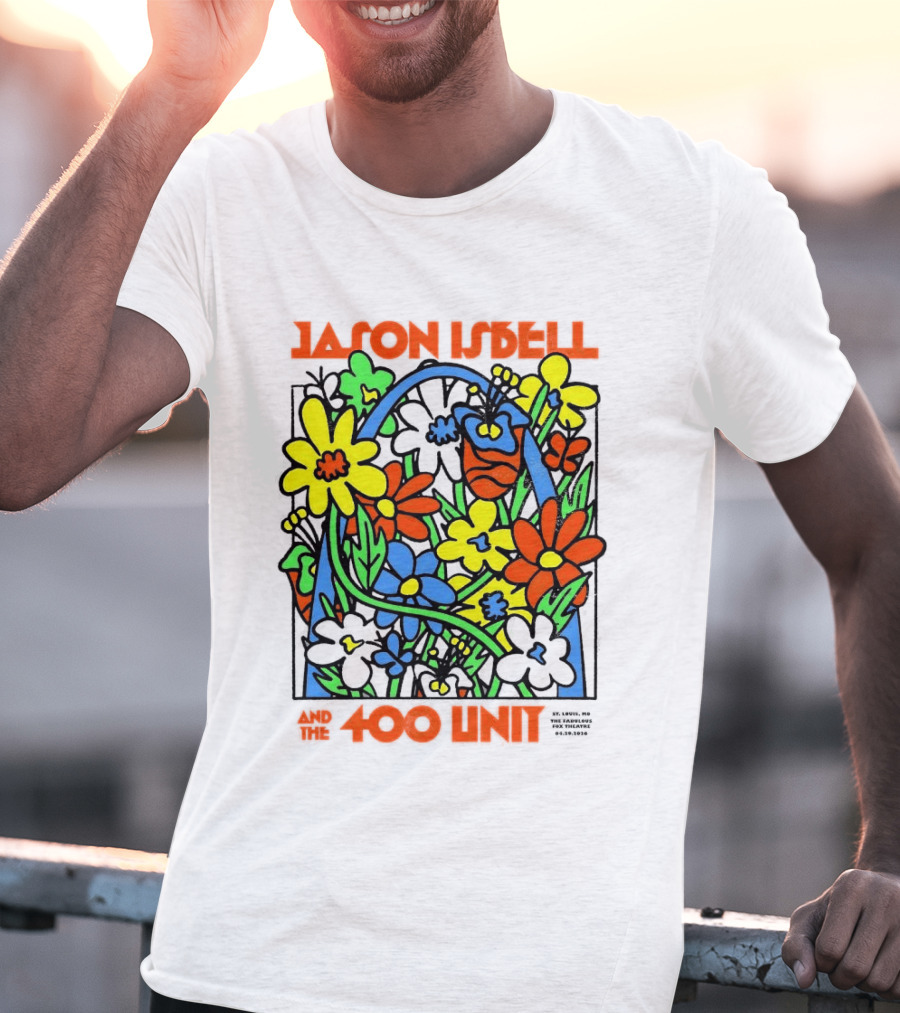 Jason Isbell The 400 Unit St. Louis Fabulous Fox Theatre April 29 2026 Flower Arch T-Shirt