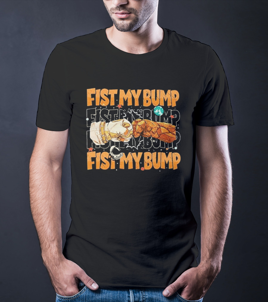 Fist My Bump Grace And Rocky Cartoon Style Fist Bump T-Shirt
