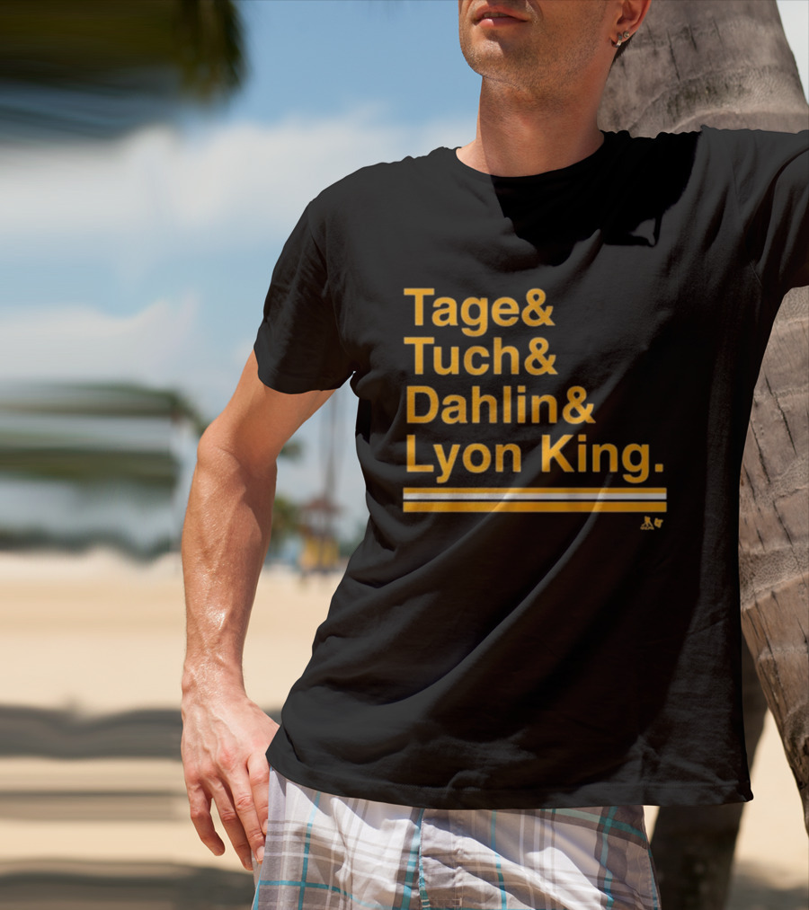 Tage Tuch Dahlin Lyon King Buffalo Hockey Ampersand T-Shirt