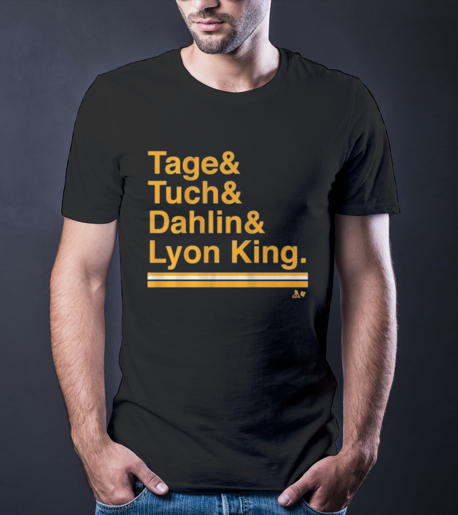 Tage Tuch Dahlin Lyon King Buffalo Hockey Ampersand T-Shirt