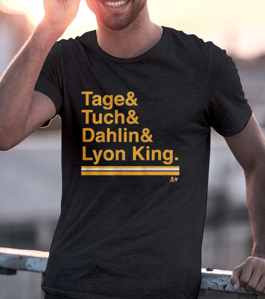 Tage Tuch Dahlin Lyon King Buffalo Hockey Ampersand T-Shirt