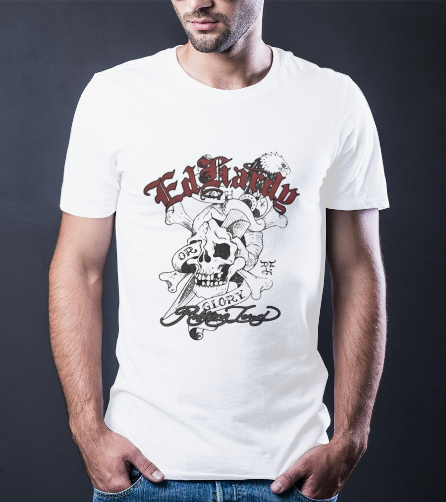 Ed Hardy Rolling Loud Festival 2026 Death Glory Thermal Skull T-Shirt