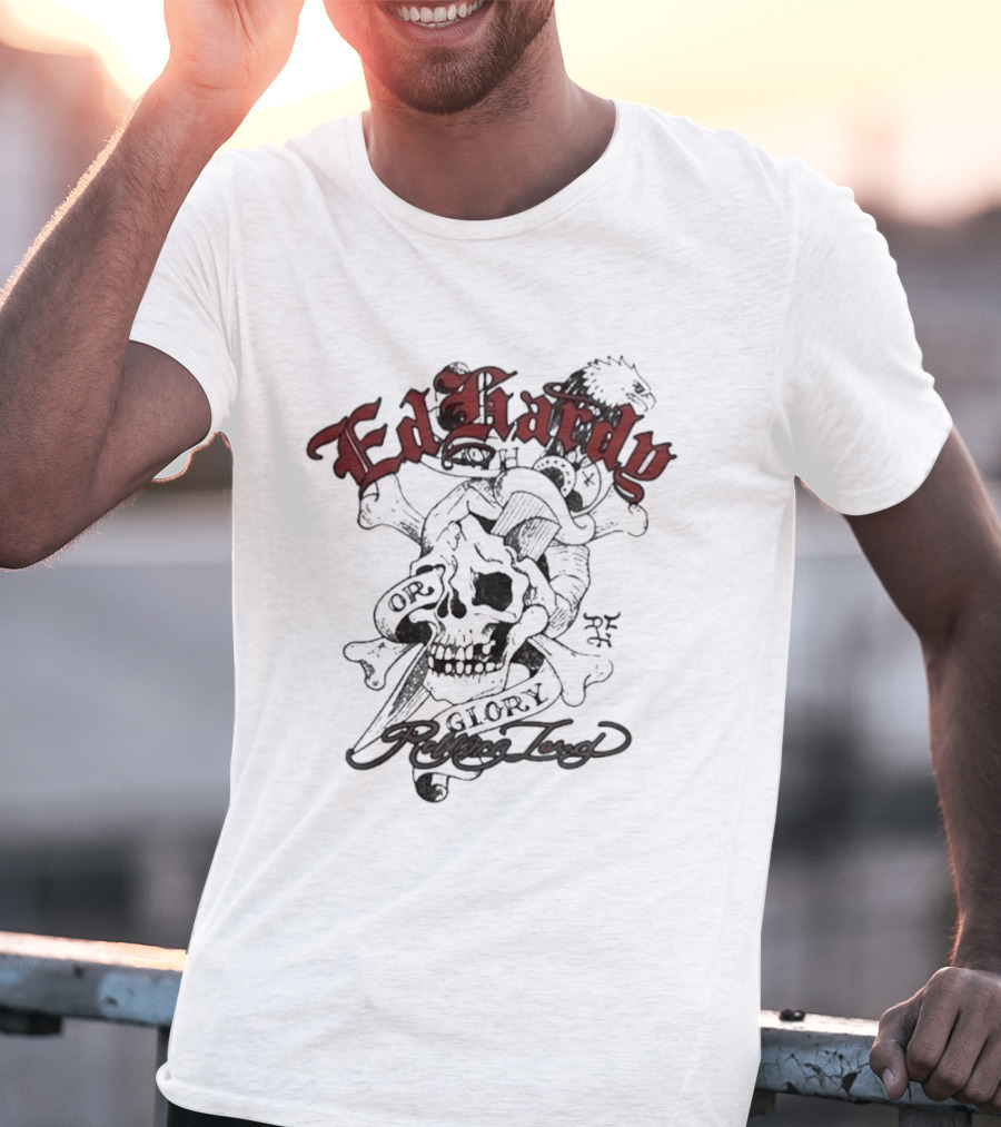Ed Hardy Rolling Loud Festival 2026 Death Glory Thermal Skull T-Shirt