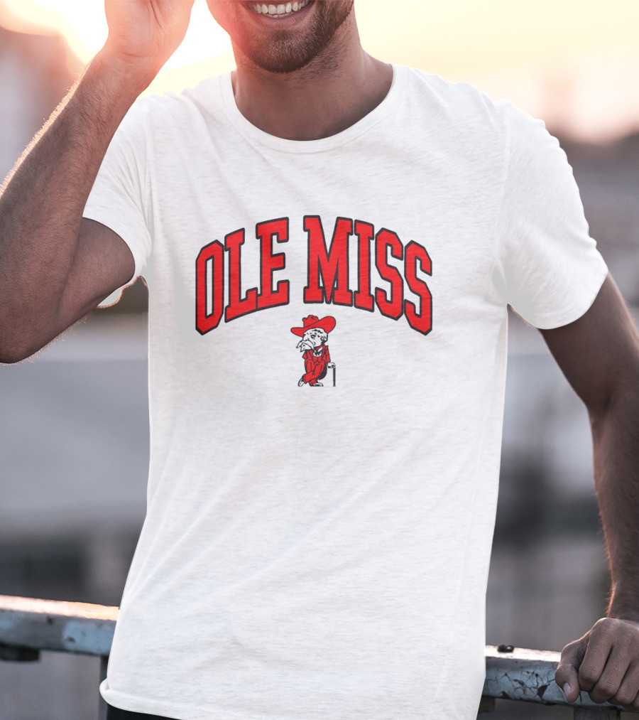 Ole Miss Rebels Colonel Reb Arch T-Shirt