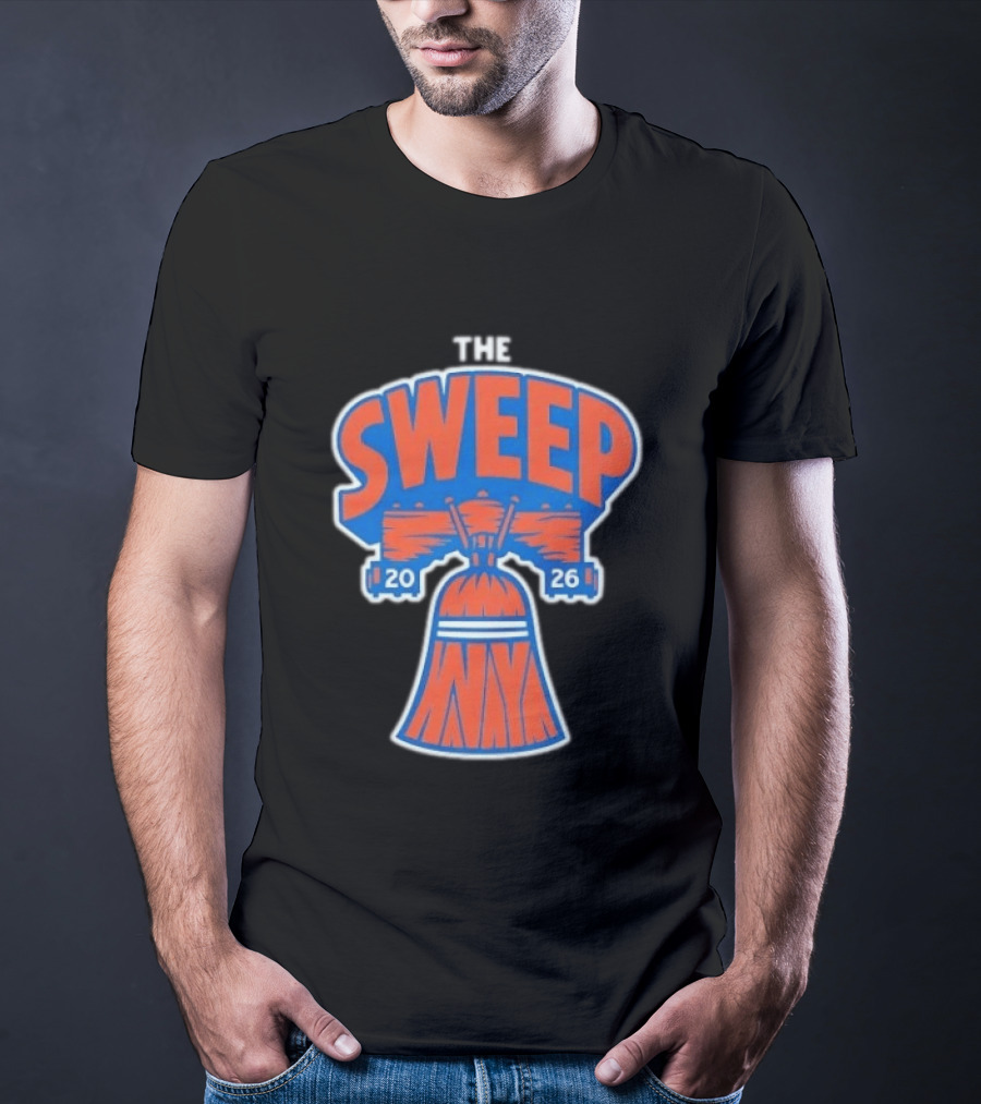 New York Knicks The Sweep 2026 Liberty Bell Motif T-Shirt