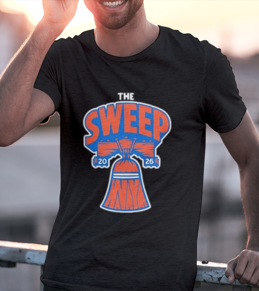 New York Knicks The Sweep 2026 Liberty Bell Motif T-Shirt