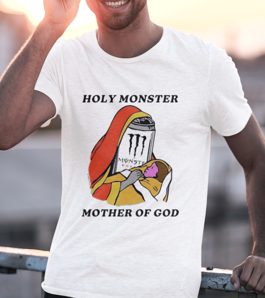 Holy Monster Mother Of God Energy Drink Can T-Shirt