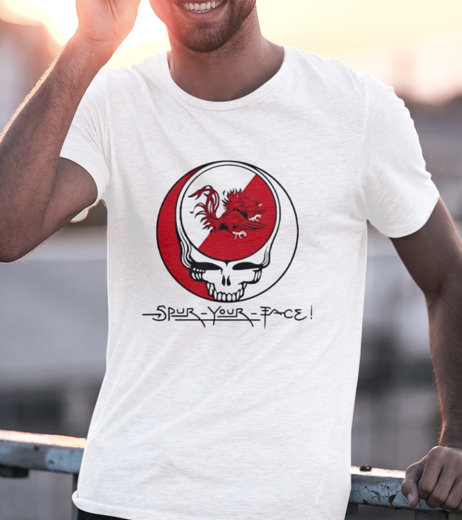 South Carolina Gamecocks Grateful Dead Spur Your Face T-Shirt