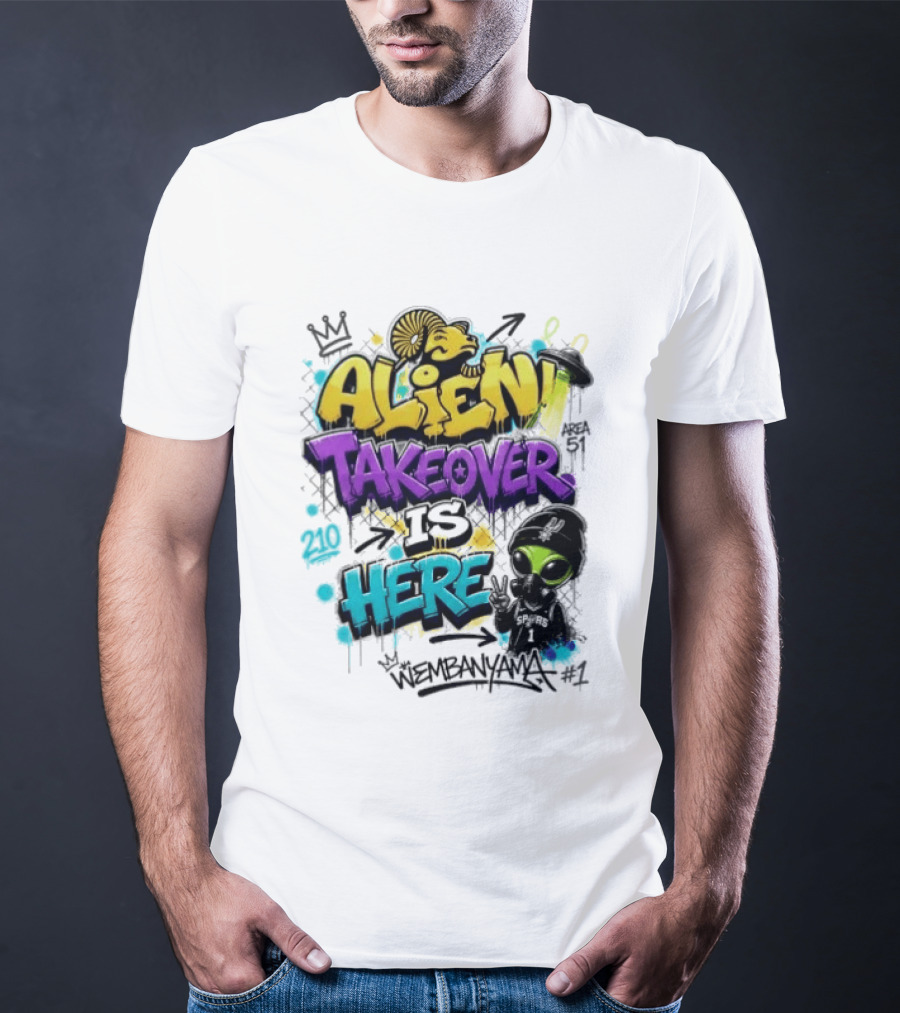 Alien Takeover Is Here Wembanyama T-Shirt
