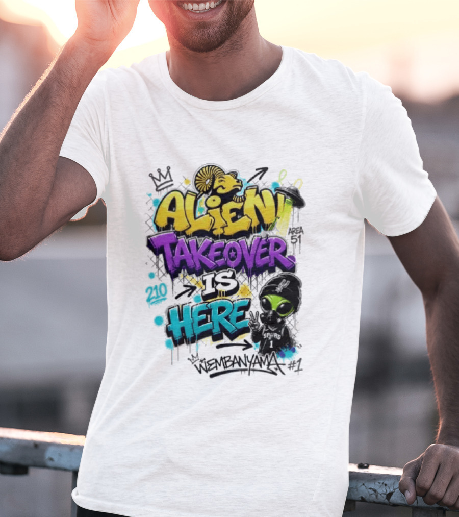 Alien Takeover Is Here Wembanyama T-Shirt