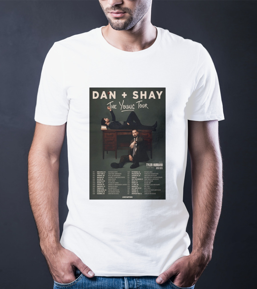 Dan Shay The Young Tour 2026 Tyler Hubbard Josh Ross Live Nation T-Shirt