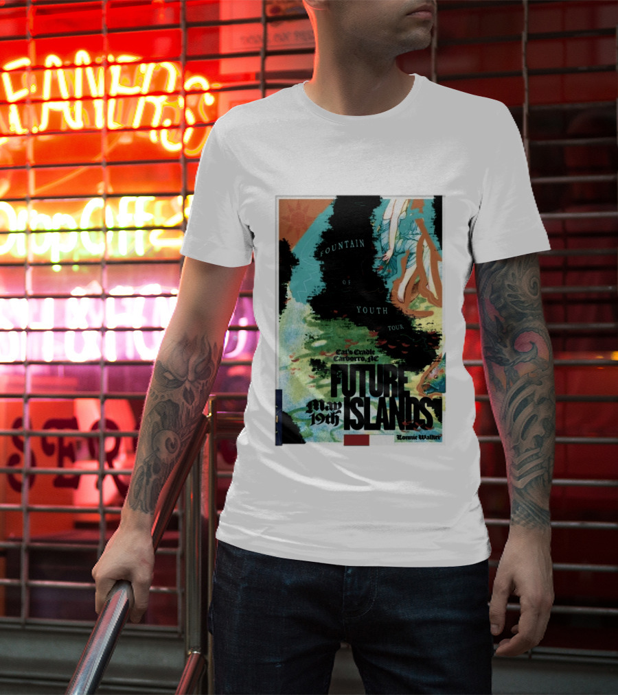 May 19 2026 Future Islands At Cat's Cradle Carrboro NC Fountain Of Youth Tour T-Shirt