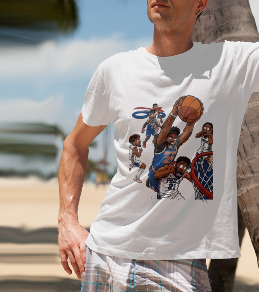 Josh Hart Monster Dunk New York Knicks Basketball Player Epic Slam T-Shirt