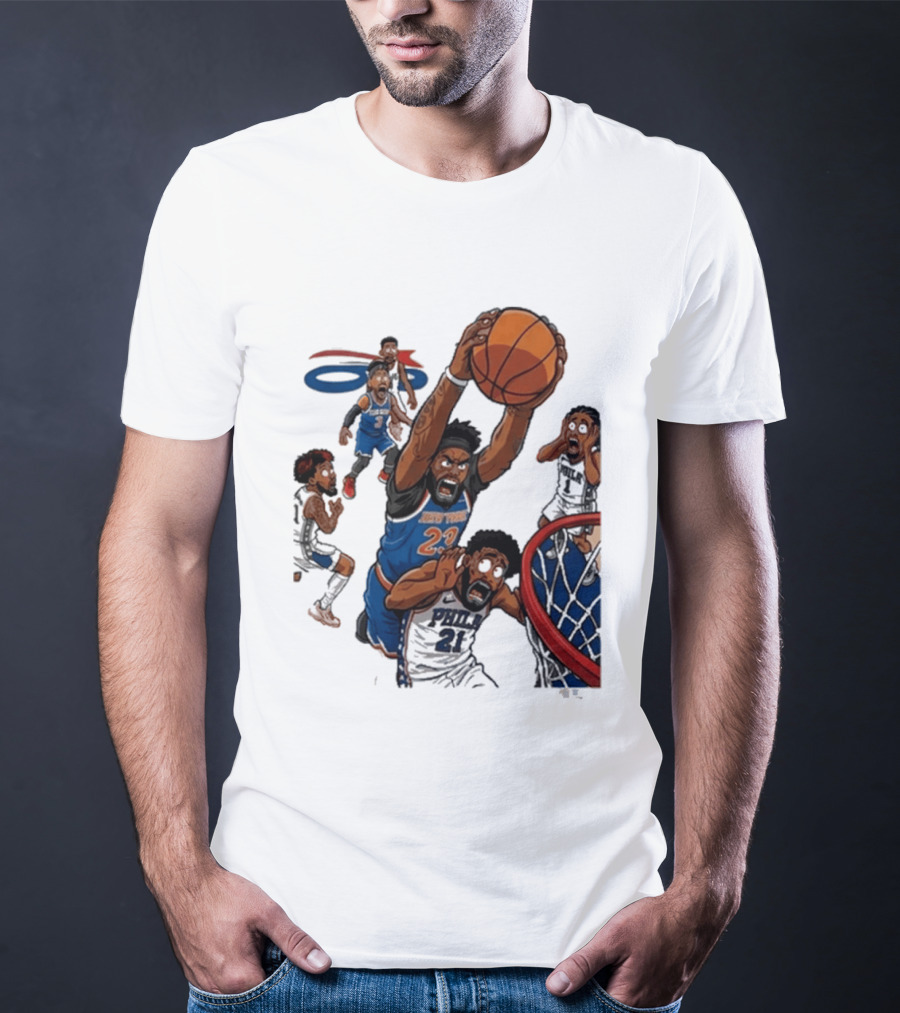 Josh Hart Monster Dunk New York Knicks Basketball Player Epic Slam T-Shirt