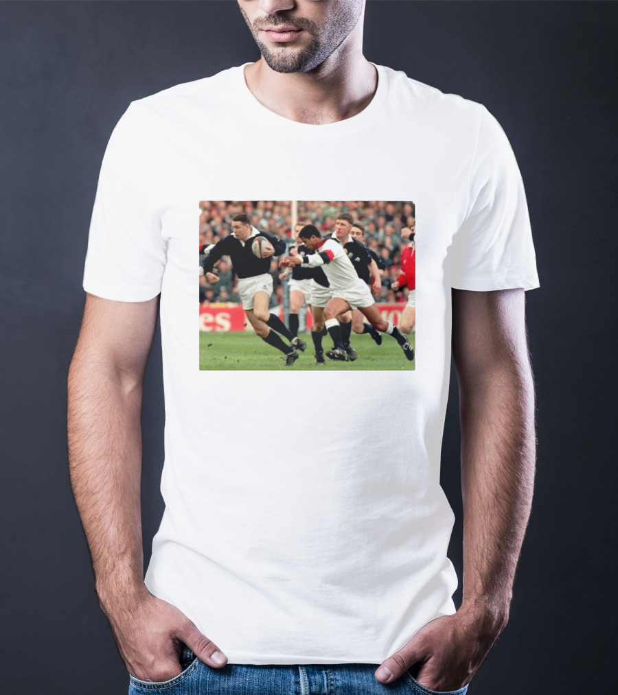 Scott Hastings Iconic Scotland Rugby Moment With Brother Gavin Against England T-Shirt