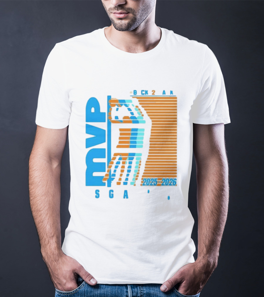 Shai Gilgeous Alexander Back 2 Back MVP 2025 2026 SGA T-Shirt