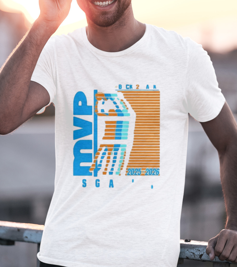 Shai Gilgeous Alexander Back 2 Back MVP 2025 2026 SGA T-Shirt