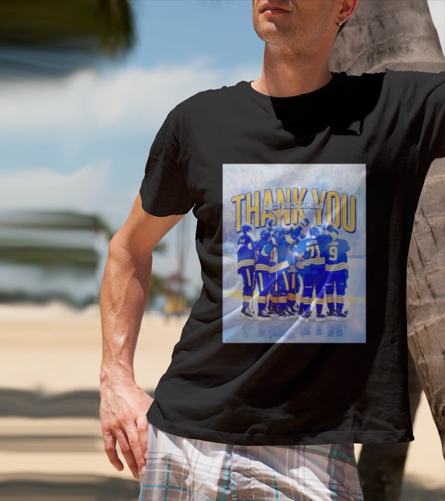 Buffalo Sabres Thank You 2025 2026 Season Players T-Shirt