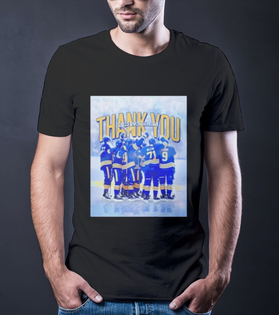 Buffalo Sabres Thank You 2025 2026 Season Players T-Shirt