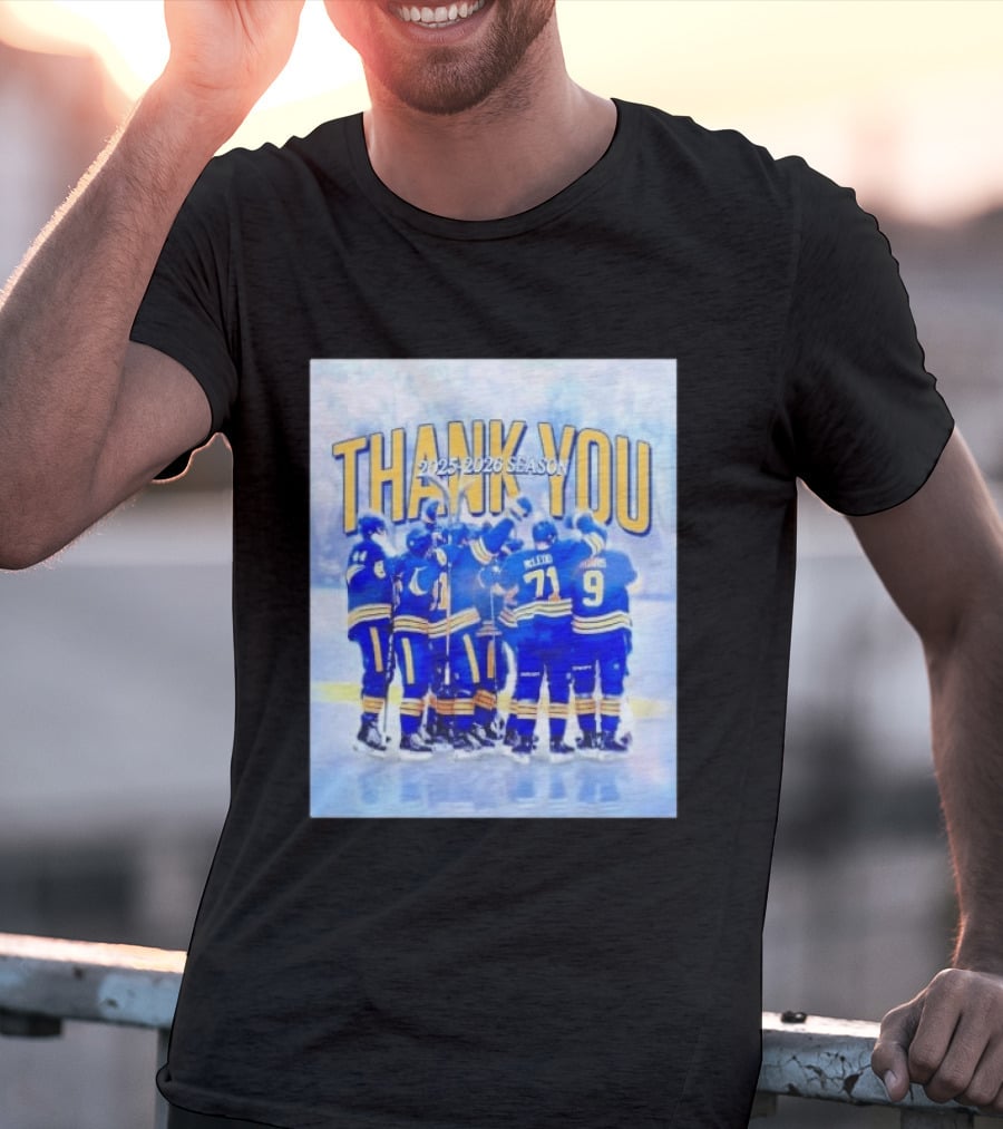 Buffalo Sabres Thank You 2025 2026 Season Players T-Shirt