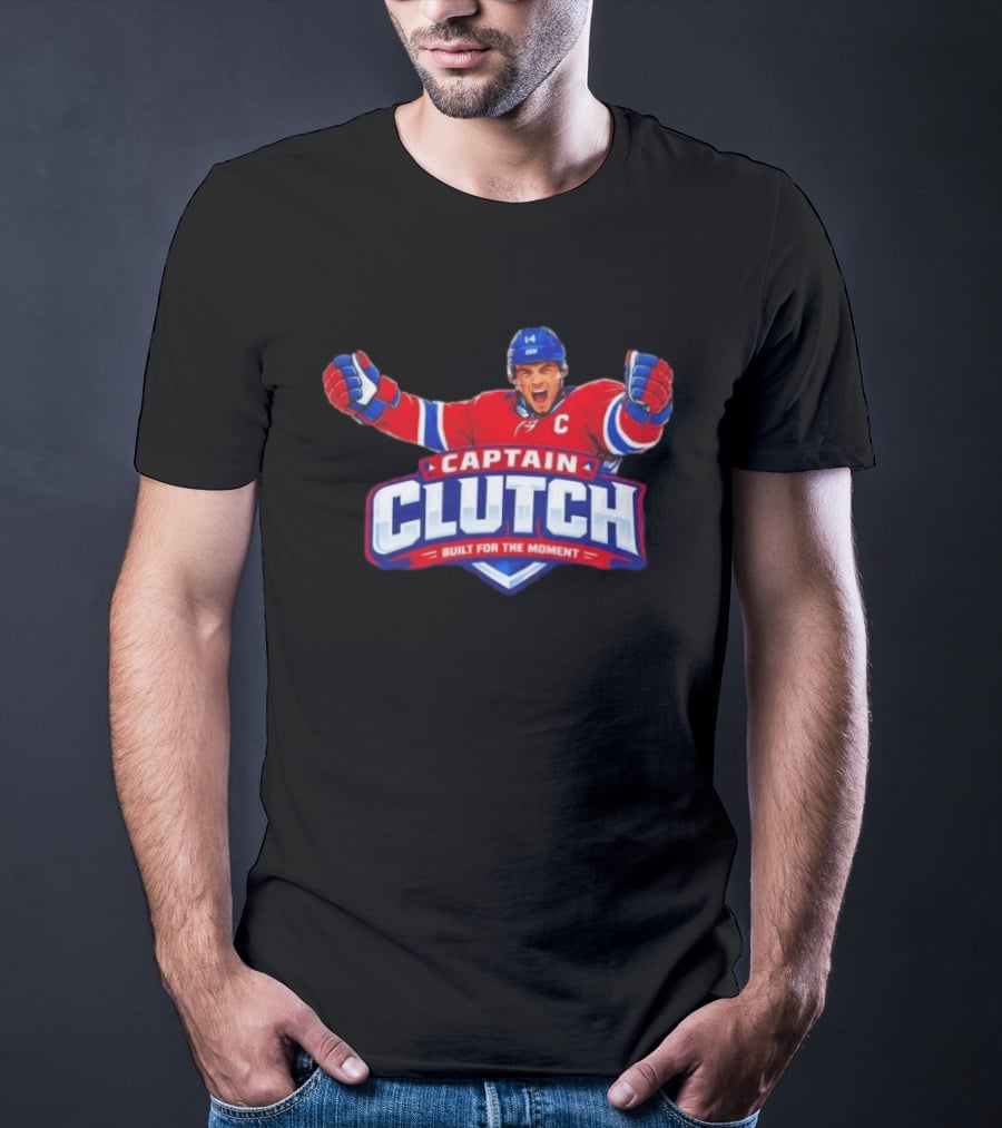 Nick Suzuki Captain Clutch Built For The Moment Montreal Canadiens T-Shirt